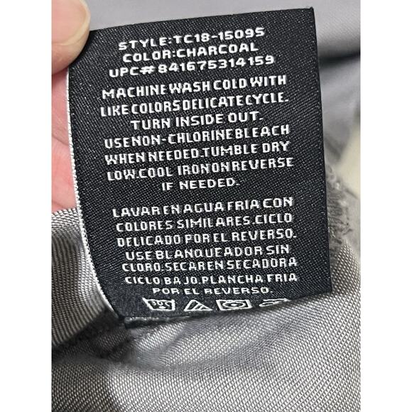 Tahari Women’s Grey Shacket Jacket Size Large Button Front Casual Outerwear - Picture 9 of 9